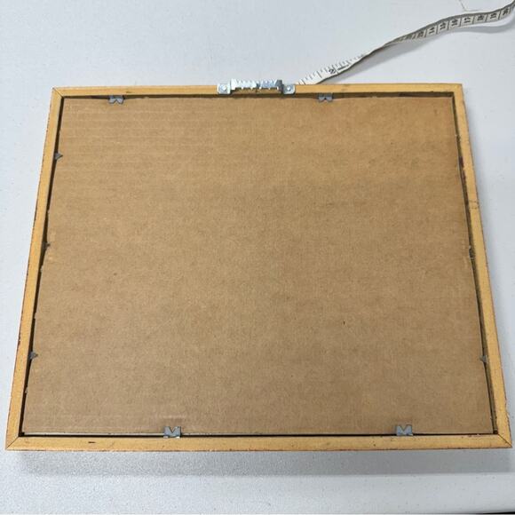 Bird On Branch Print Gold Framed Art 11.5 X 10 MCM Vintage Home Decor Signed - Picture 6 of 9